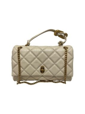 Marc Jacobs Cream Quilted Leather Satchel Handbag